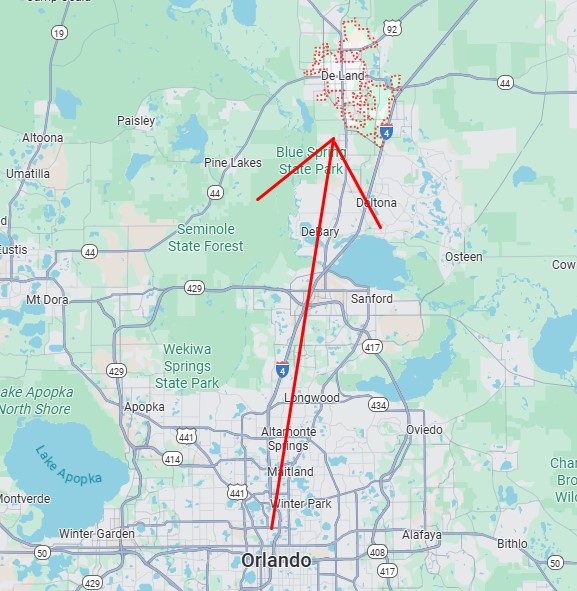 DeLand Florida Road