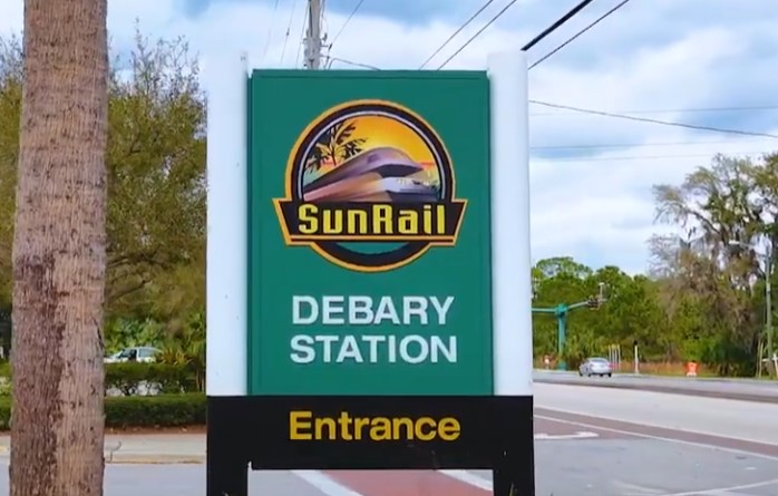DeBary, FL SunRail Sign